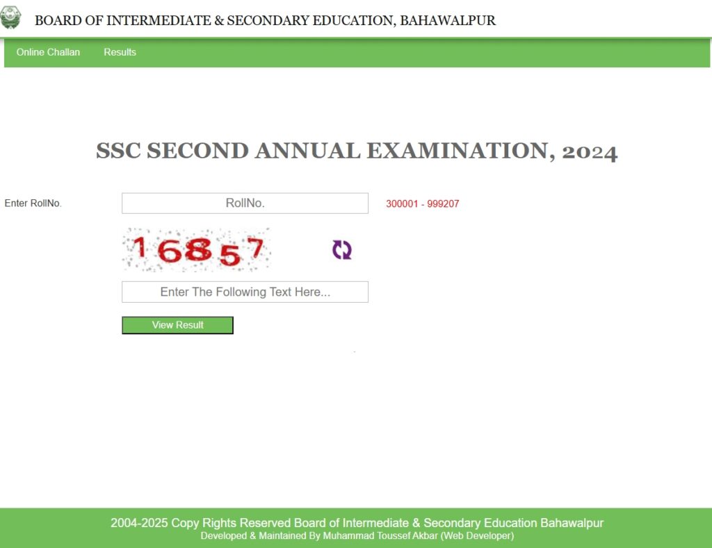 Result Announced of BISE Bahawalpur Annual Examinations 2025 Check Now