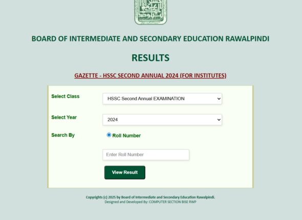 Result Announced of BISE Rawalpindi Annual Examinations 2025 Check Now
