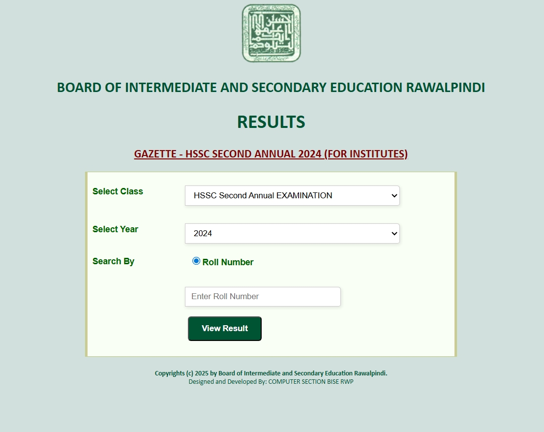 Result Announced of BISE Rawalpindi Annual Examinations 2025 Check Now